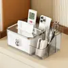 Caixa de lenços criativa para mesa de centro da sala, caixa de armazenamento multifuncional de mesa de luxo leve para controles remotos, caixa de lenços para mesa de cabeceira