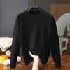 Suéter masculino gola alta meia, malha para outono e inverno, pulôver versátil de manga comprida, cor sólida, comércio exterior transfronteiriço