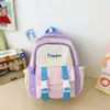Mochila feminina color block inspirada no estilo forest, leve, simples, de grande capacidade, para estudantes, adequada para o dia a dia e viagens