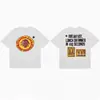 Hip-Hop Americano High Street Holgadas Estampadas con Letras Camisetas de Pareja para Hombre y Mujer Tendencia de Moda de Verano Cuello Redondo Mangas Cortas