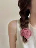 Novo Grampo de Cabelo Flor Rosa Feito à Mão Estilo Chinês Acessório de Cabelo 2024 Novo Presilha de Garra Flor para Mulheres, Sensação de Alto Padrão, Não Danifica o Cabelo