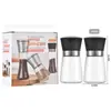 Juego de Dos Molinillos Manuales Transfronterizos de Amazon para Pimienta Negra, Pimienta de Sichuan, Sal Marina, Núcleo Cerámico de Acero Inoxidable 304 para Uso Doméstico