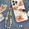 Cachorro e Isla-Caperucita Roja Libro Original Colgante para Teléfono Móvil Hecho a Mano con Cuentas ccd Colgante Cuerda Anti-Pérdida para Cámara