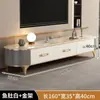 2025 Mesa de Centro de Té de Roca de Lujo Ligero Sala de Estar Hogar Nuevo Moderno Simple Apartamento Pequeño Combinación de Mueble de TV Ovalado
