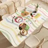 Mantel de Mesa de Comedor Lindo y Divertido de Dibujos Animados, Impermeable, Resistente a Manchas, No Lavable, Protector de Mesa Rectangular de Lujo Ligero 2025