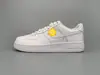 Zapatillas Air Force One de caña baja, unisex, zapatillas deportivas casuales clásicas blanco puro, directo de la fábrica de origen, disponibles para dropshipping