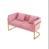Sillón individual, acero inoxidable, lujo ligero, diseño moderno, estilo nórdico, adecuado para salas de estar, hoteles, áreas de recepción y salas de reuniones