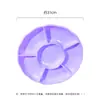 Plato desechable de plástico PS para fiesta picnic dim sum plato con compartimentos para fruta 31cm snacks plato de seis compartimentos