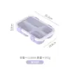 Lonchera Popular Transfronteriza, Caja Bento Compartimentada de PP de Grado Alimenticio, Adecuada para Trabajadores de Oficina, Estudiantes y Uso en Microondas, Caja de Conservación