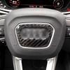 Adesivos decorativos de logotipo para volante de fibra de carbono modificado para Audi novo A4LA1A3A5A6LA7Q7Q5Q3A8