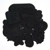 Patch de Tecido Bordado Preto Autoadesivo Sem Costura para Jaqueta de Penas DIY Patch para Roupa com Buraco Insígnia de Letra Bordado Computadorizado