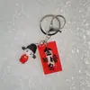 No ser nadie. 1 etiqueta acrílica creativa de texto llavero decoración inspirador estudiante nicho regalo colgante pareja