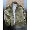 Chaqueta bomber transfronteriza para hombre, primavera y otoño, silueta de corte limpio, chaqueta corta tipo béisbol de trabajo