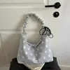 2026 Nuevo Bolso de Hombro Plegado Estilo Coreano con Estampado de Estrellas para Mujer, Bolso Tote Cruzado con Cordón de Gran Capacidad, Versátil y Casual