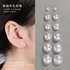 Contas soltas de pérola natural de água doce branco alto, contas em formato de pão cozido roxo, contas nuas ovais meio furadas, estilo para fazer brincos de pérola DIY, colares