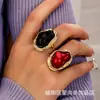 Anillo Choker con Forma Especial Estilo Ins Transfronterizo Europeo y Americano Estilo Commuter Anillo Simple de Aleación