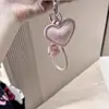 Pingente em Forma de Coração Tecido à Mão Estilo Coreano Couro Sintético Cordão Único/Corrente para Celular/Pingente de Bolsa Novo Tendência Sensação da Internet