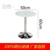 Mesa de vidrio redonda templada para el hogar mesa de balcón de apartamento pequeño mesa de comedor de vidrio mesa de negociación simple mesa redonda pequeña de vidrio