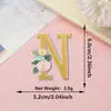 Patches de Tecido com Letras do Alfabeto Inglês 26 Letras, Venda Quente Transfronteiriça, Patches Bordados Autoadesivos para Decoração de Mala de Viagem, Patches de Letras