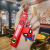 Llavero creativo de Spider-Man de la serie Marvel, bonito muñeco de anime, bolso, llave de coche, colgante, regalo