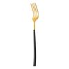Cuchillo y tenedor de caballero de acero inoxidable transfronterizo de Amazon, cuchara, cuchillo y tenedor creativos para carne occidental, cuchillo y tenedor de acero inoxidable dorado.