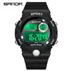 Sanda 6035 Reloj Deportivo Estudiante Impermeable Moda Casual Todo-partido Reloj para Hombres y Mujeres Reloj Digital Simple