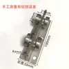 Trilho Suspenso C30 Porta de Fábrica Roda Deslizante Aço Inoxidável Galvanizado Rolamento de Roda Suspensa Puxador de Cabo de Porta Deslizante Enviado de Foshan