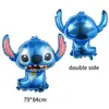 Animación Transfronteriza Lilo y Stitch Stitch Rosa Set de Globos de Película de Aluminio Arreglo de Cumpleaños Globo de Dibujos Animados Papel Día de Año Nuevo