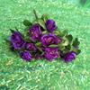 21 Flores Artificiais de Azaleia em um Pequeno Vaso para Decoração, Flores Artificiais, Plantas Verdes Reais, Flores de Azaleia de Imitação de Alta Qualidade