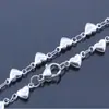Tobillera de Acero Inoxidable con Cadena de Corazón de Melocotón para Mujer Venta al por Mayor Joyería de Comercio Exterior Transfronterizo Venta al por Mayor