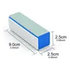 Bloque de pulido de cuatro caras con núcleo azul, bloque de pulido de alta elasticidad resistente al desgaste, esponja para uñas, esmalte de uñas, esmalte de uñas, venta al por mayor profesional