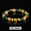 Pulseira de Pedra Olho de Tigre Amarelo Natural 7A Ágata Verde Citrino Alto Padrão Pulseira de Contas Redondas Fashion para Homens e Mulheres Atacado