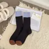 Calcetines holgados de hilo de lana para mujer, de media pantorrilla, versátiles para otoño e invierno, estilo coreano, cálidos, gruesos, calcetines de cachemira
