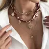 Cadena de Bufanda Solar Ojo del Diablo Transfronteriza Europea y Americana Multicapa Desgaste en Capas Diseño de Nicho Lujo Ligero Dulce Fresco Collar para Mujeres
