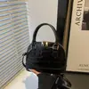 Nova Bolsa Transfronteiriça com Padrão de Pedra e Concha para Mulheres 2026, Bolsa de Mão de Grande Capacidade, Bolsa de Ombro da Moda de Nicho, Bolsa Transversal
