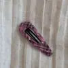 Presilha de Cabelo de Tecido com Pérolas Estilo Coreano com Toque de Luxo, Presilha Lateral Exquisite para Cabelo, Presilha BB para Franja e Cabelos Soltos, Acessório de Cabelo