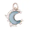 S28 Accesorios para joyería DIY micro incrustación aceite mini sol rayo molino de viento copo de nieve luna estrellas