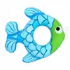 Novo Anel Inflável de Peixe de Desenho Animado de Verão para Crianças de 3-6 Anos, Anel de Natação Espessado de PVC Ecológico para Brincadeiras na Piscina