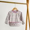 Bata Impermeável Infantil, Babador de Manga Longa para Bebê, Meninos e Meninas Usam Fora para Prevenir Sujeira e Manchas, Roupa Reversível Plus Size em Estoque