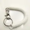 Venta al por mayor del fabricante Llavero de cuerda elástica telescópica Cadena de pulsera anti-pérdida Accesorios de cordón de resorte Cuerda de resorte de plástico