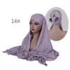 Conjunto de Chapéu Tubo 100% Algodão e Lenço de Cabeça 100% Algodão, Boné Base de Modal, Lenço Longo de Algodão Puro Modal Conjunto de Duas Peças Combinação