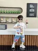 Roupas do Ultraman para Meninos Conjunto de Verão de Manga Curta 2026 Novo Estiloso Infantil Bebê Verão Desenho Animado Conjunto de Duas Peças