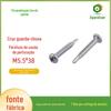 Parafusos de cauda de broca de cabeça de guarda-chuva com recesso cruzado M5.5*38 Dacro endurecido Prata 500h Parafusos auto-roscantes Pregos autoperfurantes