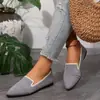 Zapatos Planos de Fácil Poner 2026, Casual de Tacón Bajo, Elegantes de Punta Fina, Modernos sin Cordones, Calidad de Exportación, Colección de Primavera, Zapatos para Mujer Tallas Grandes