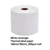 Papel Adhesivo Térmico de Color para Etiquetas, Papel Circular