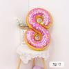 Nuevos Globos de Papel de Aluminio de Rosquilla y Número de Gran Tamaño 32 pulgadas Cumpleaños de Bebé Juguetes para Niños Suministros de Decoración Venta al por Mayor