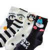 Calcetines Suaves y Esponjosos con Accesorios de Niña, Calcetines de Piso de Felpa Gruesos para el Hogar, Calcetines Cálidos de Pingüino de Dibujos Animados para Otoño e Invierno para Mujer