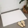 Alfombra rectangular de pelo sintético de conejo para suelo de habitación, ventana salediza, alfombra de color liso, estilo minimalista moderno, alfombrilla para pies junto a la cama de habitación infantil