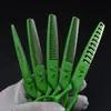 Tesoura de Cabeleireiro Verde Naipson, Tesoura de Cabeleireiro, Tesoura para Franja Reta, Dentes de Galhada, Dentes de Espinha de Peixe, Tesoura com Dentes Sem Marca