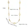 Acero de Titanio de Lujo Ligero Estilo Francés Nariz de Cerdo Minimalista de Nicho para Mujer Cadena de Clavícula Versátil Única Collar para Mejor Amiga